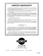 Preview for 18 page of Toyotomi Kero-Sun Omni 105 Type L Operation And Maintenance Instructions