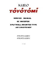 Preview for 1 page of Toyotomi Kuro MTG A228DV Service Manual