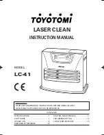 Toyotomi Laser Clean LC-41 Instruction Manual preview