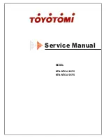 Preview for 1 page of Toyotomi MTN-MTG A128FS Service Manual