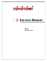 Preview for 1 page of Toyotomi MUL12- FWCA Service Manual