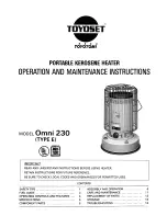 Предварительный просмотр 1 страницы Toyotomi Omni 230 User Manual