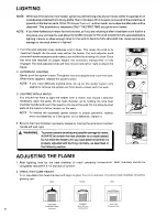 Preview for 10 page of Toyotomi Radiant 101 Type A User Manual