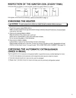 Предварительный просмотр 13 страницы Toyotomi Radiant 101 User Manual