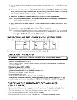 Preview for 13 page of Toyotomi Radiant 40 Type A User Manual