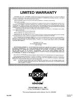 Предварительный просмотр 19 страницы Toyotomi Radiant 40 Type A User Manual