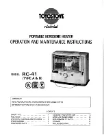 Toyotomi RC-41 Type A User Manual предпросмотр