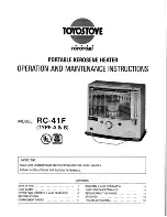 Toyotomi RC-41F Type A User Manual preview