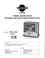 Toyotomi RC-41F Type C User Manual preview