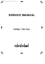 Toyotomi TAD-T38J Service Manual preview