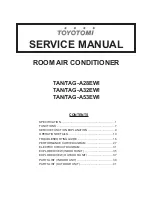 Preview for 1 page of Toyotomi TAG-A28EWI Service Manual