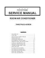 Preview for 1 page of Toyotomi TAG2-A53EW Service Manual