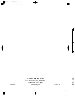 Предварительный просмотр 20 страницы Toyotomi TD-C100 Operating Manual