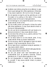 Preview for 36 page of Toyotomi TKN/TKG-A528DV User Manual