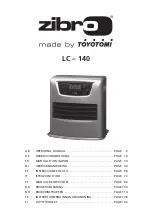 Preview for 1 page of Toyotomi Zibro LC-140 Operating Manual