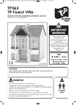 TP active fun Forest Villa TP363 Instructions For Assembly Maintenance And Use preview