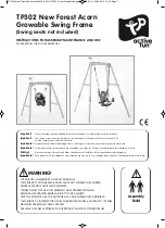 Предварительный просмотр 1 страницы TP active fun New Forest Acorn Growable Swing Frame Instructions For Assembly Maintenance And Use