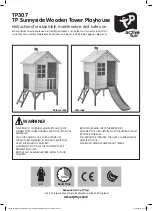 TP active fun Sunnyside Wooden Tower Playhouse TP307 Instructions For Assembly, Maintenance And Safe Use preview