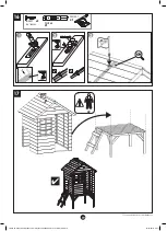 Предварительный просмотр 19 страницы TP active fun Sunnyside Wooden Tower Playhouse TP307 Instructions For Assembly, Maintenance And Safe Use