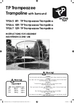 TP active fun Trampeazee TP265 Instructions For Assembly Maintenance And Use preview