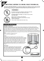 Preview for 2 page of TP active fun Trampeazee TP265 Instructions For Assembly Maintenance And Use