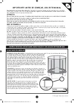 Preview for 21 page of TP active fun Trampeazee TP265 Instructions For Assembly Maintenance And Use