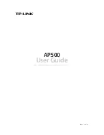 TP-Link AP500 User Manual preview