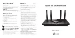 Предварительный просмотр 2 страницы TP-Link Archer AX55 Quick Installation Manual