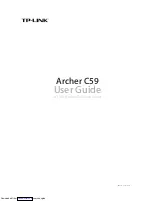 TP-Link Archer C59 User Manual предпросмотр