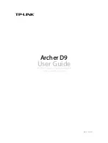 Preview for 1 page of TP-Link Archer D9 User Manual