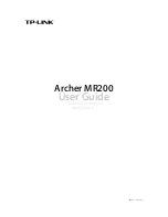 Предварительный просмотр 1 страницы TP-Link ARCHER MR200 User Manual