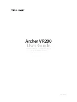 TP-Link Archer VR200 User Manual предпросмотр