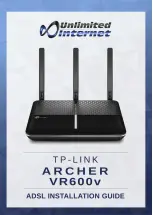 TP-Link Archer VR600v Installation Manual предпросмотр