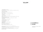 Preview for 1 page of TP-Link Auranet EAP320 Installation Manual