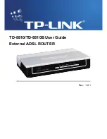 TP-Link External ADSL ROUTER TD-8810B User Manual предпросмотр