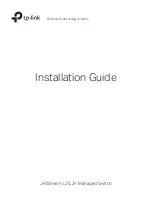 TP-Link JetStream L2 Lite TL-SG3210 Installation Manual предпросмотр