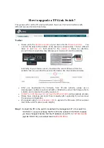 Preview for 1 page of TP-Link JetStream T1500G-10MPS How To Upgrade