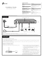 Preview for 1 page of TP-Link JetStream TL-SG2210P Installation Manual