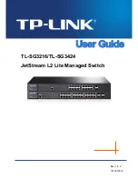 Предварительный просмотр 1 страницы TP-Link JetStream TL-SG3216 User Manual