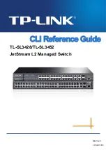 Предварительный просмотр 1 страницы TP-Link JetStream TL-SL3428 Reference Manual