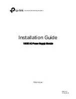 Preview for 1 page of TP-Link PSM150-AC Installation Manual