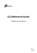 TP-Link T1600-28TS Cli Reference Manual preview