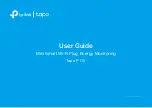 Предварительный просмотр 1 страницы TP-Link Tapo P115 User Manual