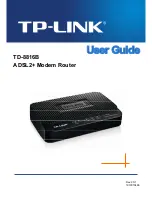 Предварительный просмотр 1 страницы TP-Link TD-8816B User Manual