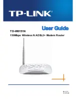 Предварительный просмотр 1 страницы TP-Link TD-W8151N User Manual