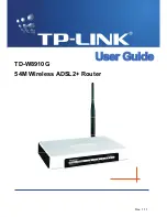 Предварительный просмотр 1 страницы TP-Link TD-W8910G User Manual