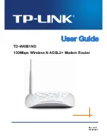 TP-Link TD-W8951ND User Manual предпросмотр