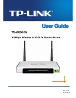 Preview for 1 page of TP-Link TD-W8960N User Manual