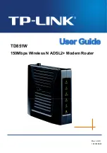 Preview for 1 page of TP-Link TD851W User Manual