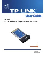 Предварительный просмотр 1 страницы TP-Link TG-5269 User Manual